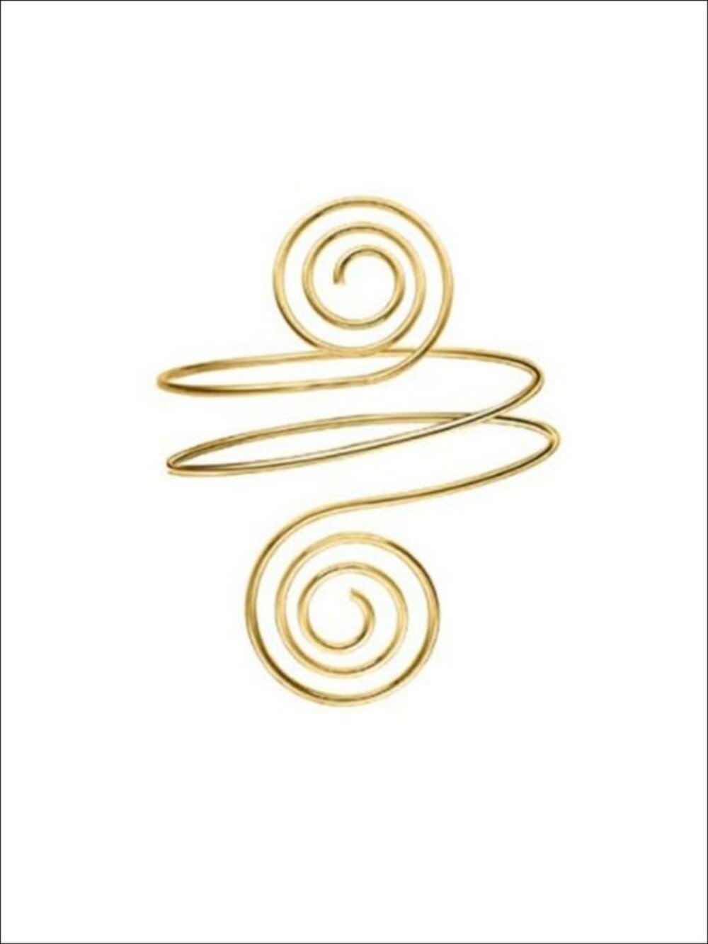 Gold Plated Upper Arm Bracelet Cuff Bangle Adjustable Armlet